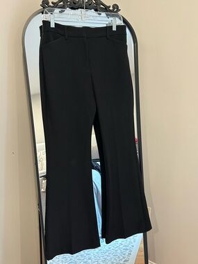 Express Black Editor MidRise Flare 4S